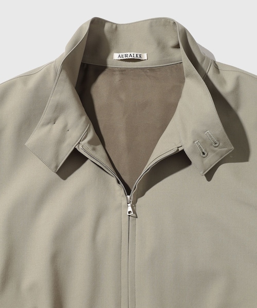 ADAM ET ROPE'（アダムエロペ）の「【AURALEE/オーラリー】ULTRA FINE TROPICAL WOOL ZIP BLOUSON（ブルゾン・メンズ・チャコール/カーキ・3/4）」の7枚目の写真