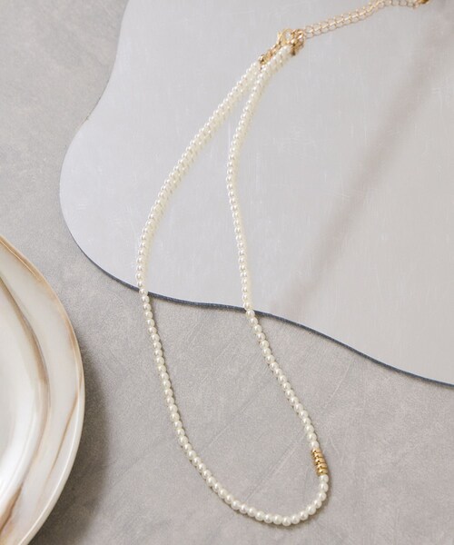 VIS（ビス）の「パールネックレス（ネックレス・レディース・ゴールド/シルバー・F）」の2枚目の写真