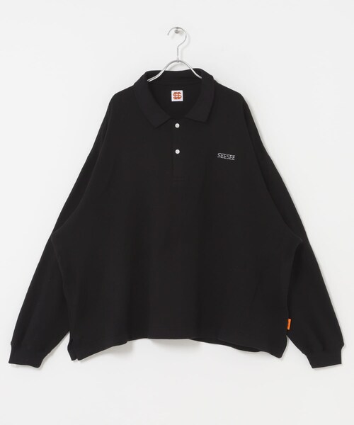 URBAN RESEARCH（アーバンリサーチ）の「SEE SEE　LS POLO (KNIT SEW)（ニット/セーター・メンズ・BLACK/NAVY・M/L/XL/XXL）」の6枚目の写真