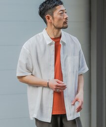 URBAN RESEARCH ROSSO（アーバンリサーチロッソ）の「『XLサイズあり』リネン半袖レギュラーシャツ（シャツ/ブラウス）」