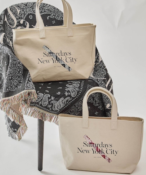 Saturdays NYC（サタデーズ ニューヨークシティ ）の「MIYAGIHIDETAKA x Saturdays NYC Bandana Slash Tote bag（トートバッグ・レディース・ブラック/レッド・F）」の14枚目の写真
