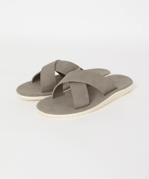 ITEMS URBANRESEARCH（アイテムズ アーバンリサーチ）の「エコレザークロスサンダル（サンダル・メンズ・BEG/BLK/GRY/CML・26.5/27.5）」の12枚目の写真