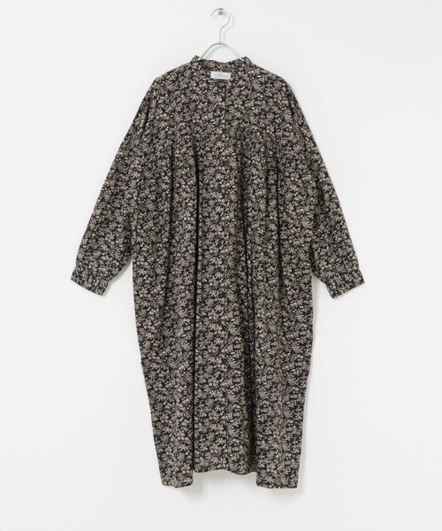 URBAN RESEARCH DOORS（アーバンリサーチドアーズ）の「SOIL　FLOWER BANDEDCOLLAR DRESS（ワンピース・レディース・BLK/RED・1）」の4枚目の写真