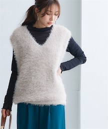 nissen | シャギーニットベスト(ベスト)