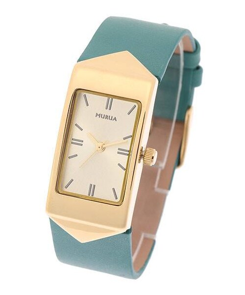 MURUA（ムルーア）の「【ＣＡＳＵＡＬ】レザーベルトウォッチ（アナログ腕時計・レディース・レッド/ブラック・F）」の4枚目の写真