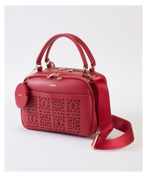 nissen（ニッセン）の「MOOMIN(ムーミン)お財布機能付２WAYショルダーバッグ（コインチャーム付）（ショルダーバッグ・メンズ・黒/スカーレット/グレージュ・Y）」の3枚目の写真