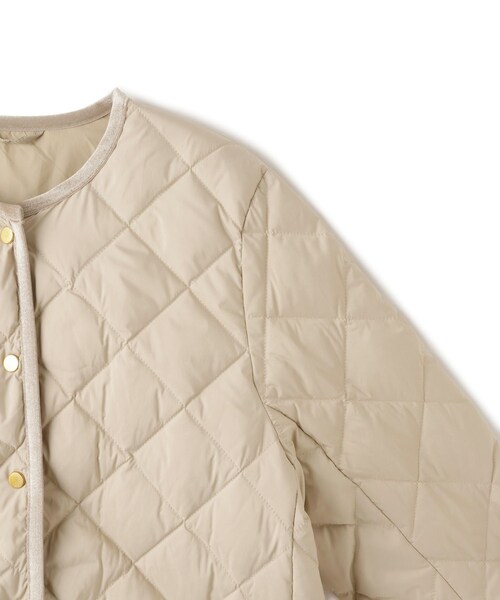 ROPE'（ロペ）の「【TAION×LIMONTA×ROPE'トリプルコラボ】クルーネックショートダウンジャケット（ダウンジャケット/コート・レディース・ベージュ/ネイビー・36/38）」の13枚目の写真
