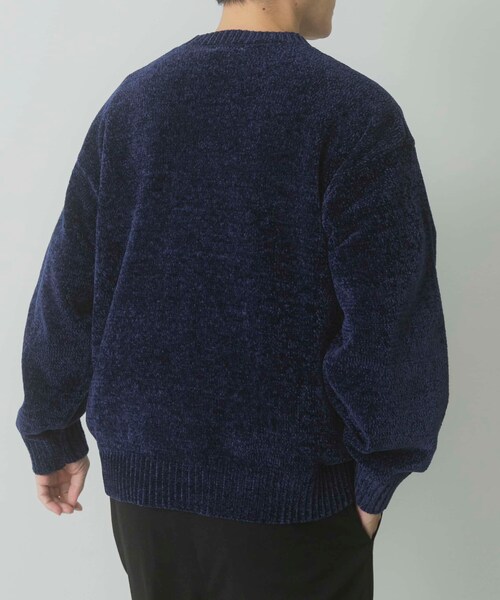 ITEMS URBANRESEARCH（アイテムズ アーバンリサーチ）の「Teddy Bear モールクルーネックニット（ニット/セーター・メンズ・GRY/NVY/GRN・M/L）」の9枚目の写真