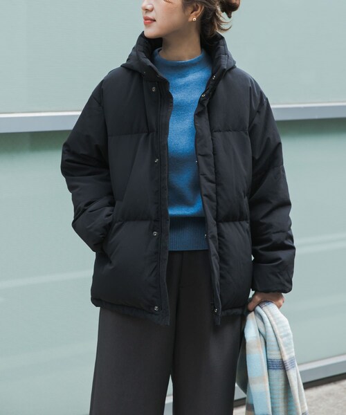 URBAN RESEARCH DOORS（アーバンリサーチドアーズ）の「ミドルダウンジャケット（その他アウター・レディース・IVORY/L.MOCHA/BLACK・M）」の14枚目の写真