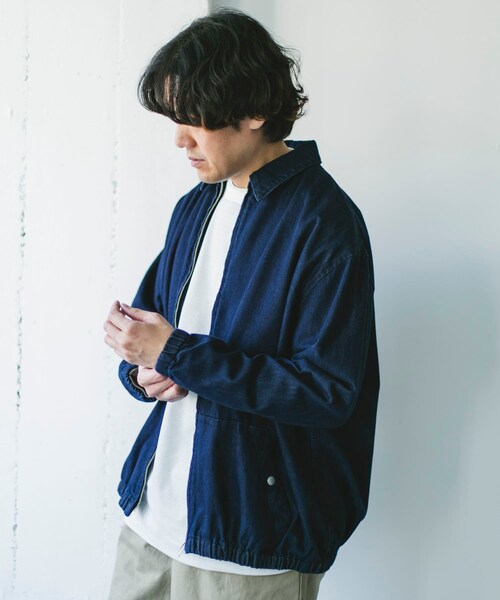 URBAN RESEARCH DOORS(アーバンリサーチドアーズ)の「Denim Zip Blouson(デニムジャケット・メンズ・INDIGO/ONE WASH・M/L/XL)」の17枚目の写真