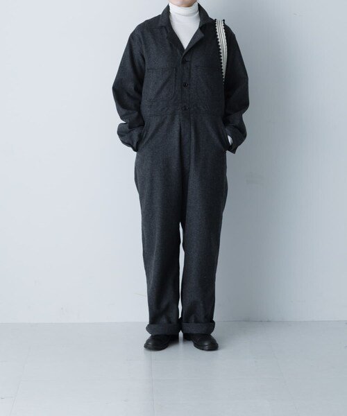 かぐれ(カグレ)の「MASTER&CO FLANNEL ALL IN ONE(つなぎ/オールインワン・レディース・GREY/DK GREY・S)」の22枚目の写真