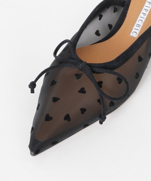 URBAN RESEARCH（アーバンリサーチ）の「PIPPICHIC　tule black heart flat（サンダル・レディース・BLACK・36/37/36.5）」の7枚目の写真