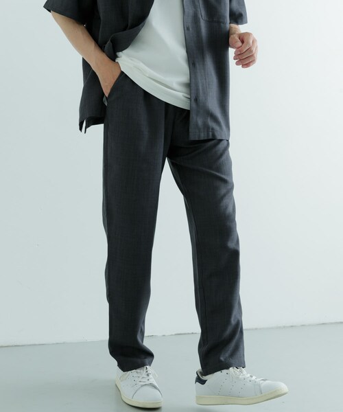 ITEMS URBANRESEARCH(アイテムズ アーバンリサーチ)の「『吸水速乾/イージーケア/UVカット』『セットアップ対応』高機能ツイル ウエストイージー スラックス(その他パンツ・メンズ・CHA/BLUGRY/NVY/BLK・M/L)」の18枚目の写真