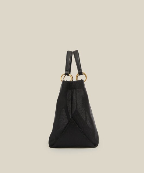 ROPE'(ロペ)の「【A4対応】チュールメッシュダブルハンドルトートバッグ(トートバッグ・レディース・ブラック/オリーブ・F)」の8枚目の写真
