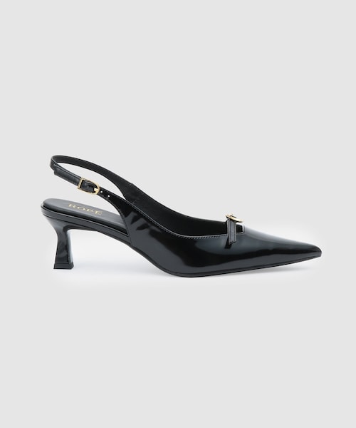 ROPE'(ロペ)の「ベルトトップヒールパンプス(パンプス・レディース・ブラック/レッド・36/36.5/37/37.5)」の3枚目の写真