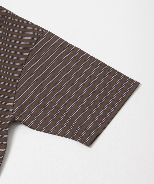 URBAN RESEARCH DOORS（アーバンリサーチドアーズ）の「プレーティング マルチボーダー TEE（Tシャツ/カットソー・メンズ・OFF×CCL/BRN×NVY・M/L）」の9枚目の写真