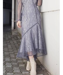 MERCURYDUO | アシメデザインイレヘムマーメイドスカート(スカート)