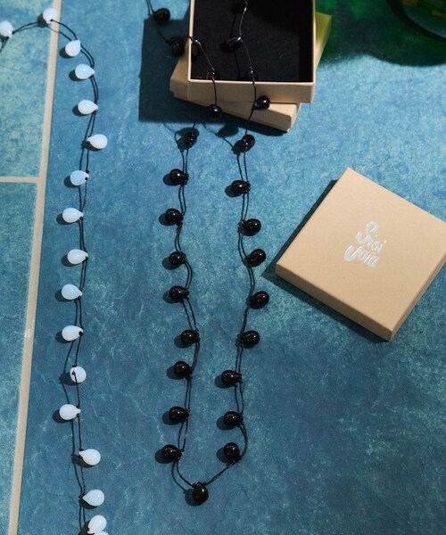 ADAM ET ROPE'（アダムエロペ）の「【Sisi Joia for ADAM ET ROPE'】別注 ロングネックレス（ネックレス・レディース・ブラック/ホワイト/その他・F）」の19枚目の写真