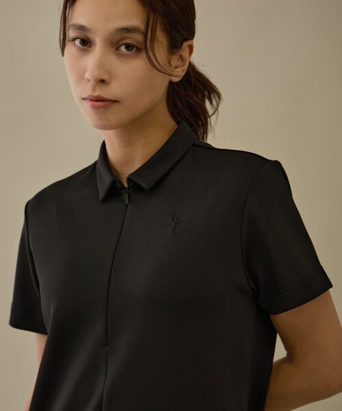 ROPE'(ロペ)の「レクチュールエコダンボールワンピース(ワンピース・レディース・ブラック/ベージュ系・L/M/S)」の10枚目の写真