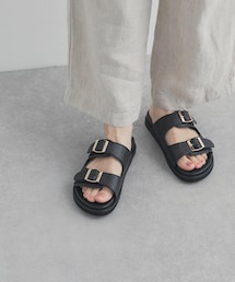 URBAN RESEARCH DOORS | ダブルベルトプラットフォームサンダル(サンダル)