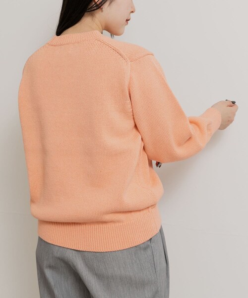THE GOODLAND MARKET（ザグッドランドマーケット）の「米富繊維　WASHI COTTON KNIT PULLOVER（ニット/セーター・レディース・31PINK/14BLACK/40IVORY・1/3）」の21枚目の写真