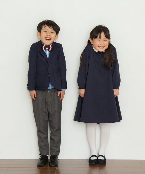 URBAN RESEARCH DOORS（アーバンリサーチドアーズ）の「付け襟フレアワンピース(KIDS)（ワンピース・キッズ・BEIGE/NAVY・105/120/135）」の12枚目の写真