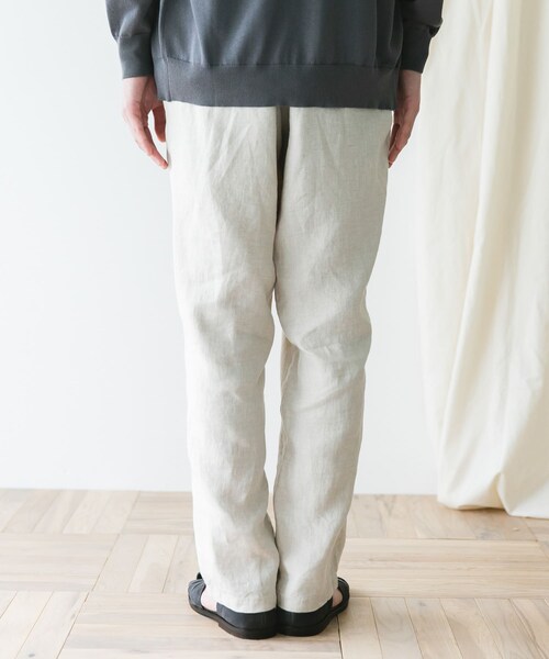 URBAN RESEARCH DOORS（アーバンリサーチドアーズ）の「『XLサイズ/WEB限定』ツイルリネン イージートラウザー（その他パンツ・メンズ・INDIGO/ECRU/CHARCOAL/PAISLEY・S/M/L/XL）」の18枚目の写真