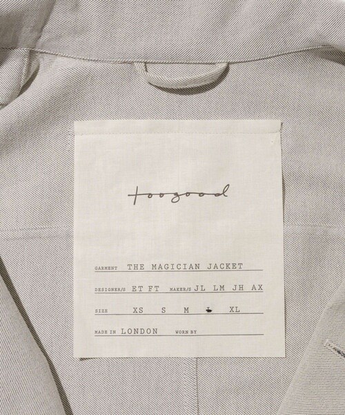 ADAM ET ROPE'（アダムエロペ）の「【Toogood/トゥーグッド】THE MAGICIAN JACKET（その他アウター・メンズ・ライトグレー・L/M）」の12枚目の写真