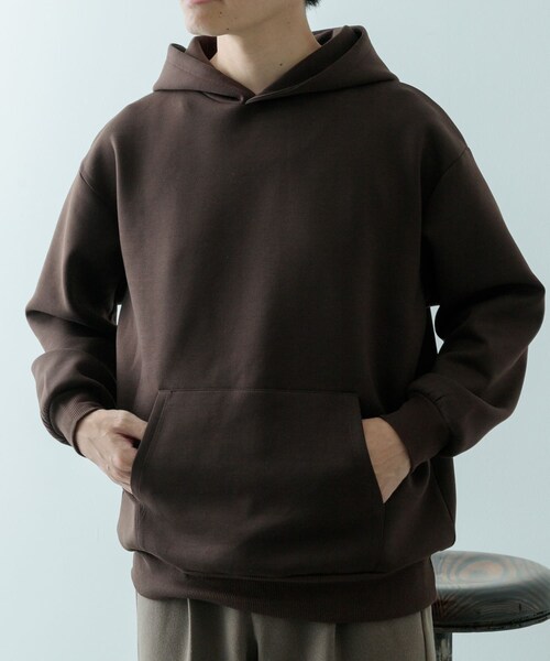 ITEMS URBANRESEARCH（アイテムズ アーバンリサーチ）の「ストレッチダンボール プルオーバーパーカー（パーカー・メンズ・BRN/BEG/BLK/YEL・M/L）」の14枚目の写真