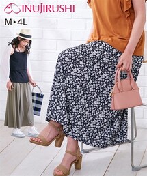 nissen | 【産前・産後】犬印本舗　産前産後に使える！らくちんマタニティマキシスカート(マタニティウェア/グッズ)