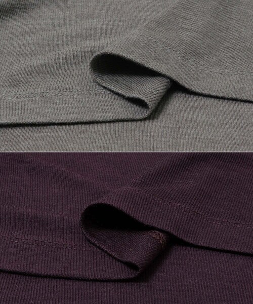 LAATO(ラート)の「layered color tee(Tシャツ/カットソー・レディース・ネズミ/バター/リップ・Free)」の10枚目の写真