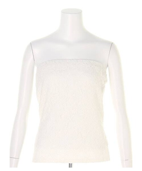 MERCURYDUO（マーキュリーデュオ）の「2wayレースベア（キャミソール・レディース・オフホワイト/ブラック・F）」の2枚目の写真