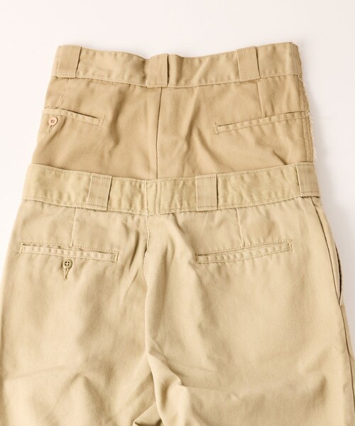 ADAM ET ROPE'（アダムエロペ）の「【QUIITO】REMAKE W WAIST CHINO PANTS（チノパンツ・レディース・ベージュ・1/2）」の8枚目の写真