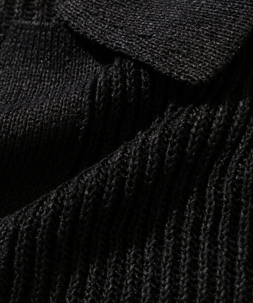 ADAM ET ROPE'（アダムエロペ）の「【MARKAWARE/マーカウェア】SKIPPER RIB JUMPER（ポロシャツ・メンズ・ブラック・1/2）」の12枚目の写真