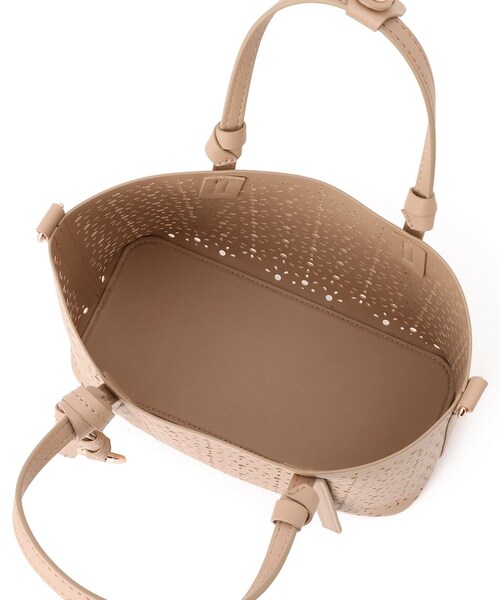 ROPE' PICNIC(ロペピクニック)の「フルーレットパンチングレースミニショルダーバッグ/2WAY(ショルダーバッグ・レディース・オフホワイト/ブラウン/ベージュ系・F)」の14枚目の写真