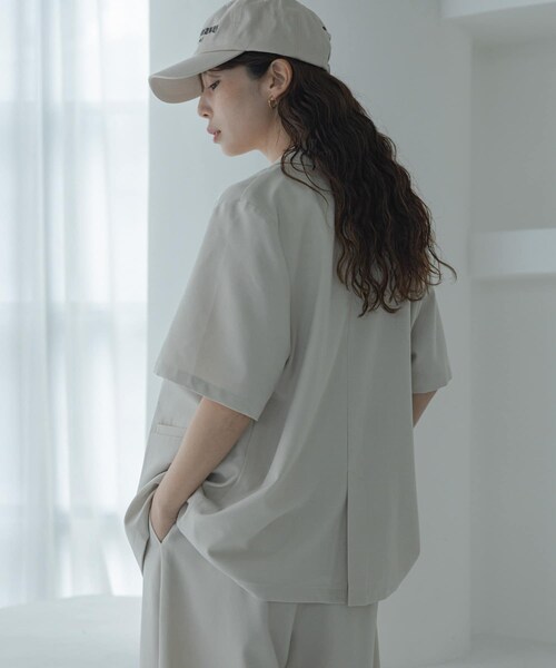 URBAN RESEARCH Sonny Label（アーバンリサーチサニーレーベル）の「ハイスペジャケットパンツセットアップ（セットアップ・レディース・オフ/チャコール・Free）」の8枚目の写真