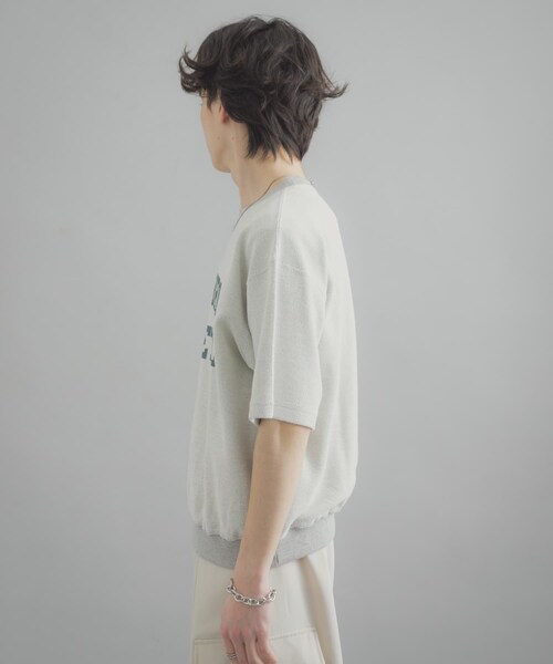 SENSE OF PLACE by URBAN RESEARCH（センスオブプレイスバイアーバンリサーチ）の「カレッジスウェットショートスリーブTシャツ（スウェット・メンズ・GRAY/NAVY/RED・M/L）」の14枚目の写真