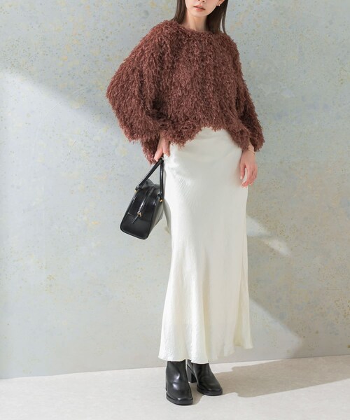 URBAN RESEARCH ROSSO（アーバンリサーチロッソ）の「サテンバイアススカート（スカート・レディース・ivory/mauve pink・FREE）」の6枚目の写真