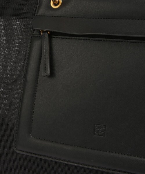 ROPE'(ロペ)の「【A4対応】チュールメッシュダブルハンドルトートバッグ(トートバッグ・レディース・ブラック/オリーブ・F)」の10枚目の写真