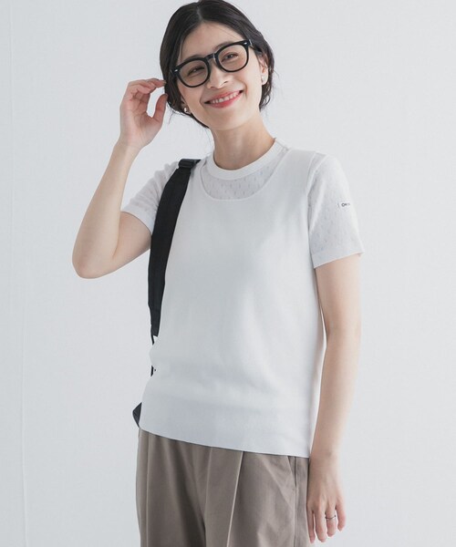 URBAN RESEARCH DOORS(アーバンリサーチドアーズ)の「2WAYニットタンク(タンクトップ・レディース・OFF/BROWN/NAVY・Free)」の10枚目の写真