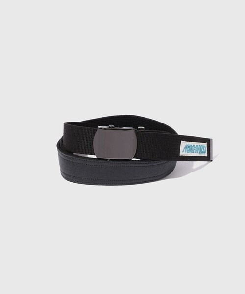 ADAM ET ROPE'（アダムエロペ）の「【KYOU/キョウ】JUICE.01 Action Leather combi Belt（ベルト・メンズ・ブラック/キナリ/オリーブ・F）」の2枚目の写真