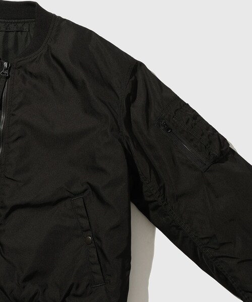 ADAM ET ROPE'（アダムエロペ）の「【MARKAWARE/マーカウェア】SILK HEAVY TWILL MA-1（MA-1・メンズ・ブラック・1/2）」の5枚目の写真