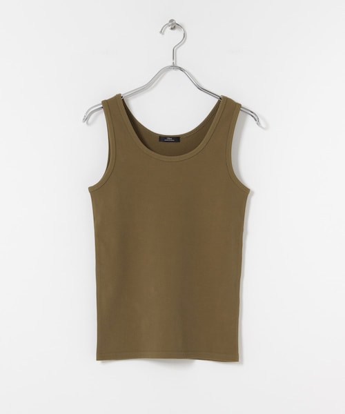 ITEMS URBANRESEARCH(アイテムズ アーバンリサーチ)の「ribタンクトップ(タンクトップ・レディース・BLK/OFF/CML/BEG・Free)」の4枚目の写真