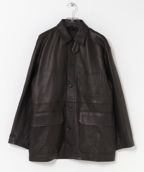 YLEVE SHEEP LEATHER COVERALL JACKET