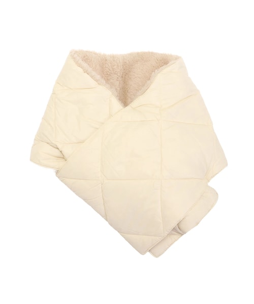 ELENDEEK（エレンディーク）の「CITY REVERSIBLE DOWN SCARF（その他雑貨・レディース・オフホワイト/チャコールグレー・F）」の2枚目の写真