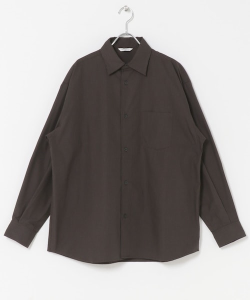 URBAN RESEARCH DOORS（アーバンリサーチドアーズ）の「『URTECH』Aircare ロングスリーブシャツ（シャツ/ブラウス・メンズ・CHARCOAL/BROWN/NAVY×BROWN・M/L）」の13枚目の写真
