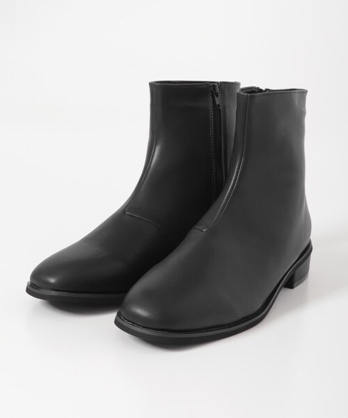 SENSE OF PLACE by URBAN RESEARCH（センスオブプレイスバイアーバンリサーチ）の「スクエアトゥサイドジップローブーツ（ブーツ・メンズ・BLACK・26.5/27.5）」の7枚目の写真