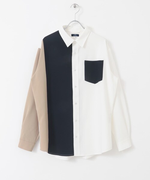 ITEMS URBANRESEARCH（アイテムズ アーバンリサーチ）の「Vertical Switch 長袖シャツ（シャツ/ブラウス・メンズ・L.BLU/WHT/BLU・M/L）」の21枚目の写真