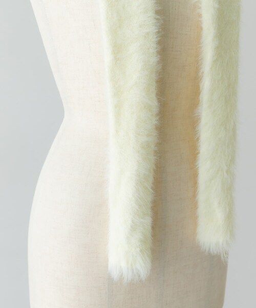 RODE SKO（ロデスコ）の「スリムロングマフラー（マフラー・レディース・BLACK/OFF・one）」の7枚目の写真