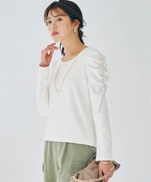 nissen | ショルダーギャザートップス(Tシャツ/カットソー)